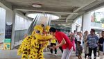 Foto: Pertunjukkan Barongsai dan Liong di Taman Literasi