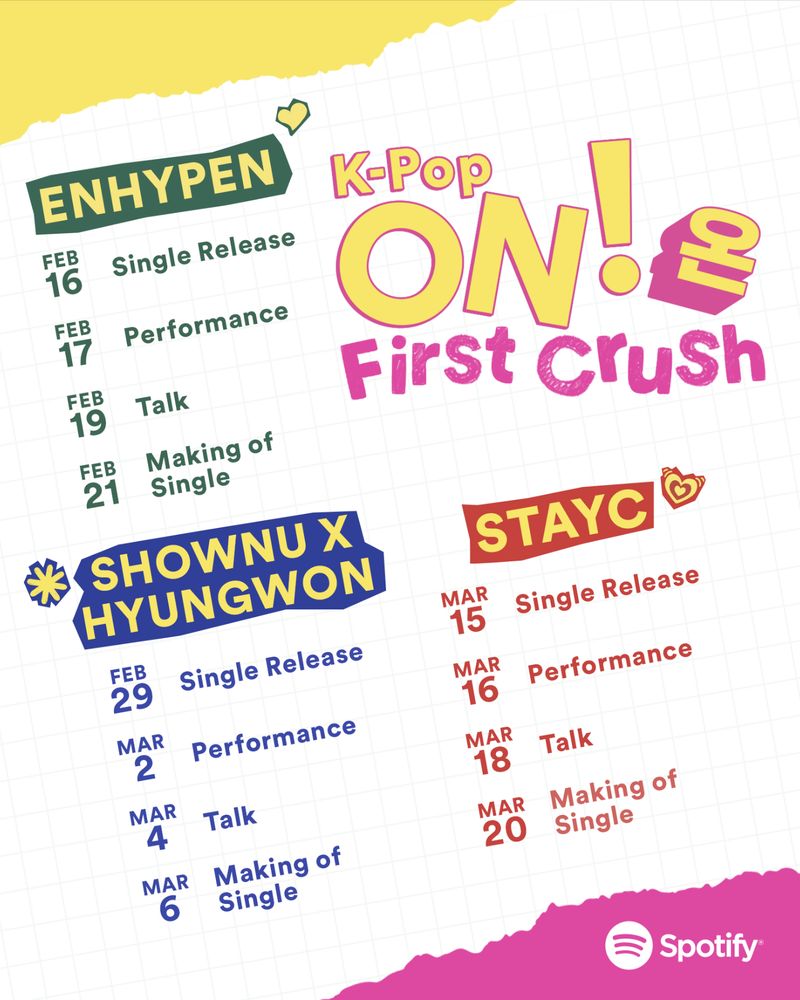K-Pop ON! First Crush