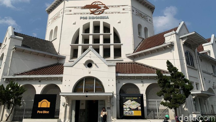 Kantor Pos Kota Medan. (Foto: Goklas Wisely/detikSumut).
