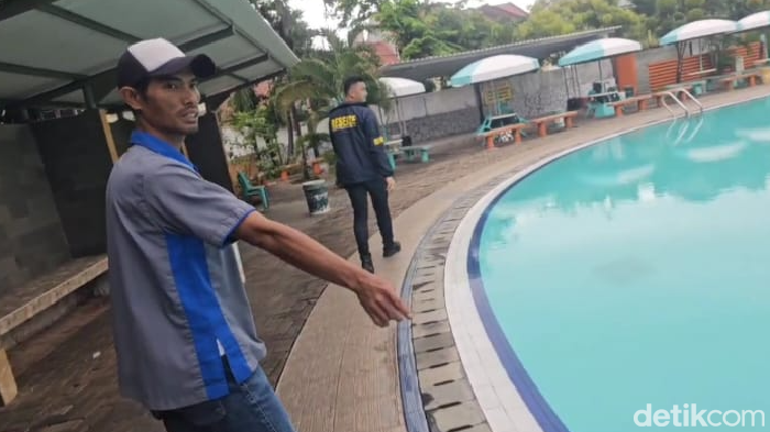 Kolam renang TKP anak Tamara Tyasmara diduga ditenggelamkan di Duren Sawit, Jakarta Timur.