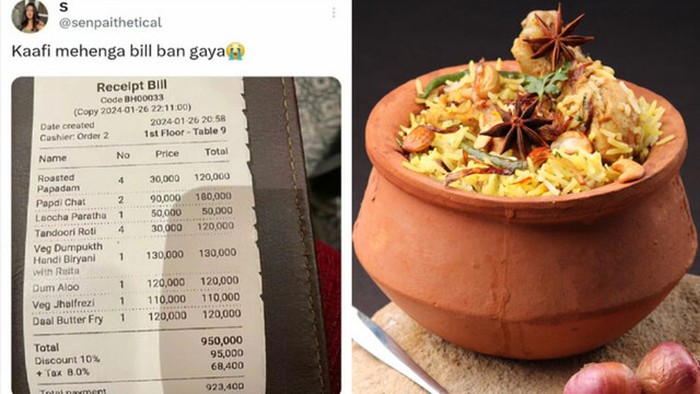 Makan Berdua di Restoran India, Pengunjung Kaget Ditagih Rp 174 Juta!