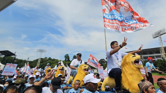 Maruarar Sirait hadiri kampanye Prabowo-Gibran di GBK.