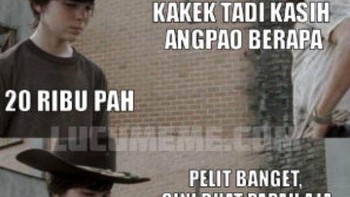 Angpao Rp 20 ribu diminta bapak. Foto: Twitter