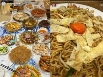 Momen 5 Artis Makan Saat Imlek, Ada Dion Wiyoko hingga Sandra Dewi