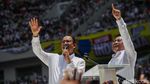 Momen Anies-Cak Imin Bakar Semangat Pendukung di Kampanye Akbar JIS