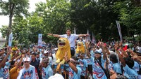 Dalam orasinya di atas panggung, Maruarar Sirait juga mengumumkan dirinya telah menerima pinangan Ketua Umum Gerindra, Prabowo Subianto untuk masuk menjadi kader Gerindra. 