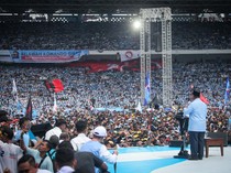 Momen Prabowo Pidato di Hadapan Pendukung Saat Kampanye Akbar GBK