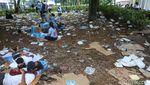 Penampakan Lautan Sampah Usai Lautan Manusia Kampanye Prabowo-Gibran