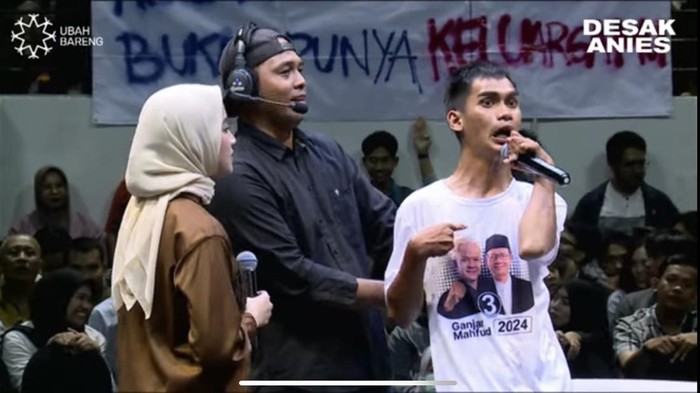 penyandang difabel di acara Desak Anies