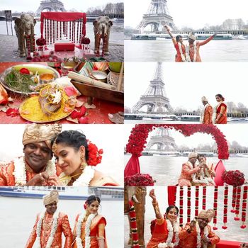 Pernikahan pasangan Gabriel Jepanathan dan Vinothini.