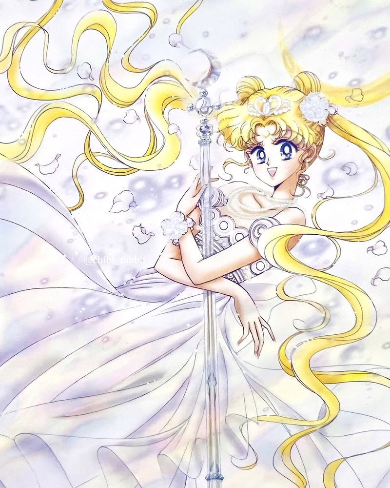 Gambar Princess Serenity dipamerkan Naoko Takeuchi sang mangaka Sailor Moon.