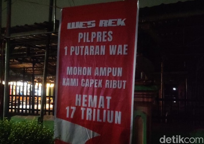 spanduk pilpres satu putaran