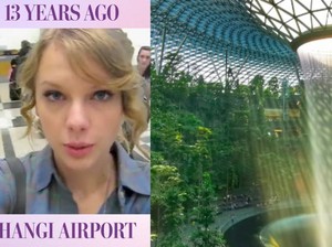 Taylor Swift Konser di Singapura, Bandara Changi Ajak Nostalgia