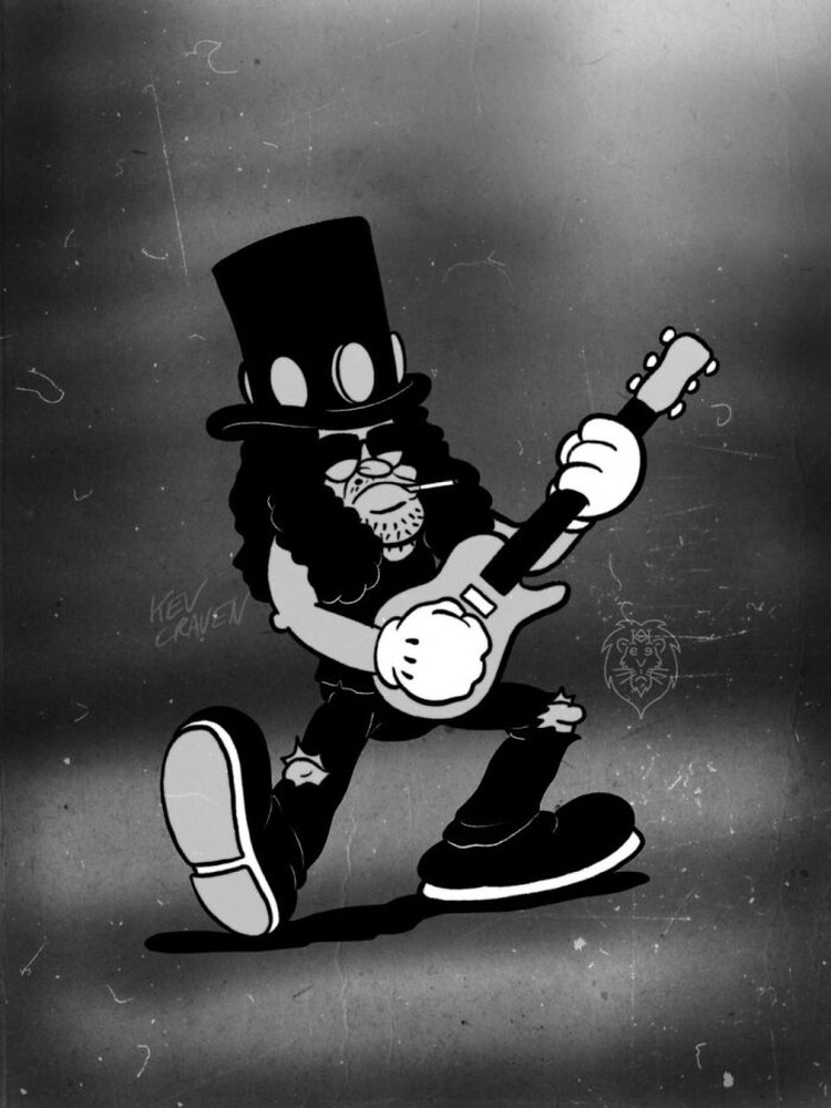 Seorang kartinus dari Inggris, Kev Craven, membuat animasi para musisi terkenal dengan gaya kartun 1930-an. Kira-kira begini hasil karyanya.