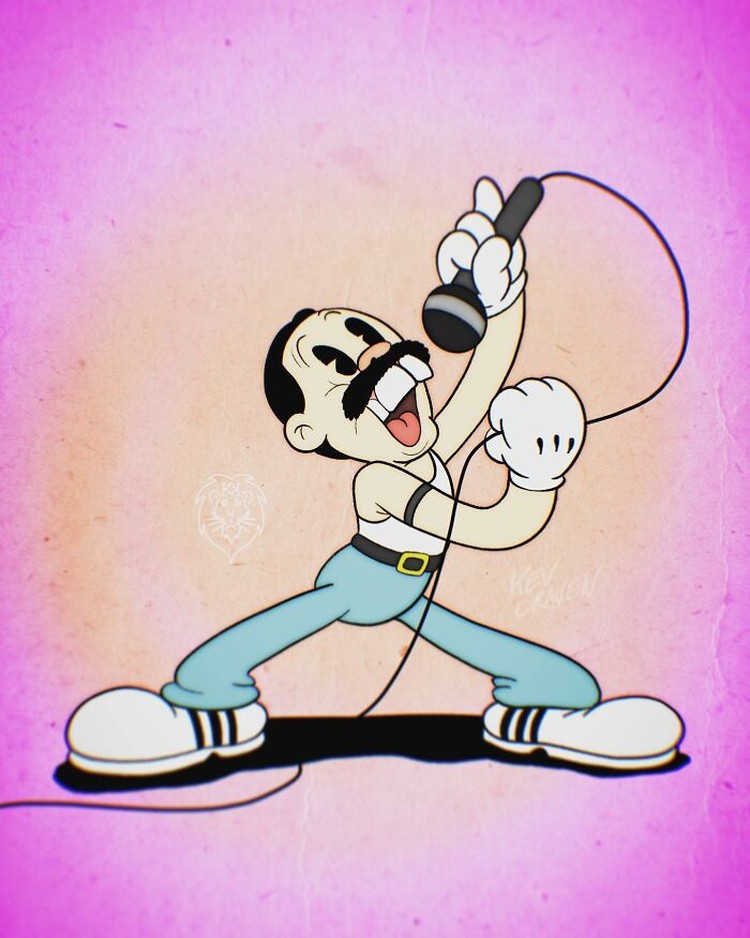 15 Musisi Hebat Jaman Dulu Dibuat Kartun, Ada yang Tau Karya-karyanya? Seorang kartinus dari Inggris, Kev Craven, membuat animasi para musisi terkenal dengan gaya kartun 1930-an. Kira-kira begini hasil karyanya.