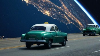 Kira-kira bakal beneran ada taksi jurusan luar angkasa tidak ya? Foto: (Bored Panda).