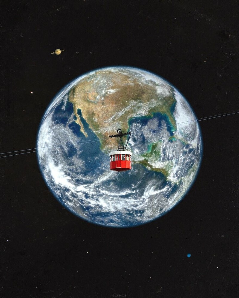 Kreator digital dengan nama akun LFHCS di Instagram telah membuat hal biasa menjadi sesuatu yang luar biasa. Karyanya menampilkan bagaimana kehidupan manusia bila dekat dengan luar angkasa.