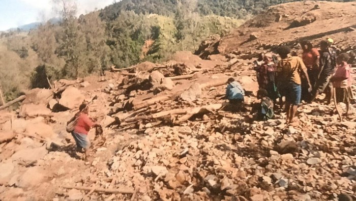 Bencana longsor di Distrik Sugapa, Intan Jaya, Papua Tengah.
