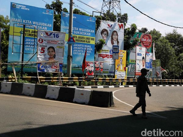 Hari Pertama Masa Tenang, Masih Banyak APK Bertebaran di Jakut
