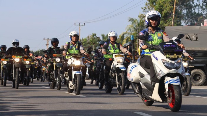 Patroli bersama Polres Dumai, TNI, Bawaslu hingga Satpol PP (Dok Polres Dumai)