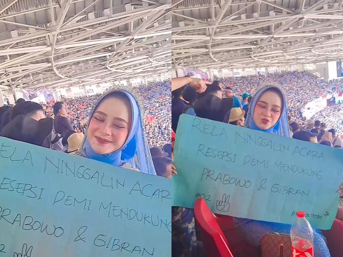 Viral Pengantin Wanita Tinggalkan Resepsi demi Kampanye di GBK, Ini Faktanya