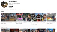 Belakangan ini, Ranny juga terlihat sering membuat konten video di TikTok. Beberapa bulan ini, ia juga aktif membagikan konten video di YouTube dengan nama channel Ranny SW. Foto: YouTube Ranny SW