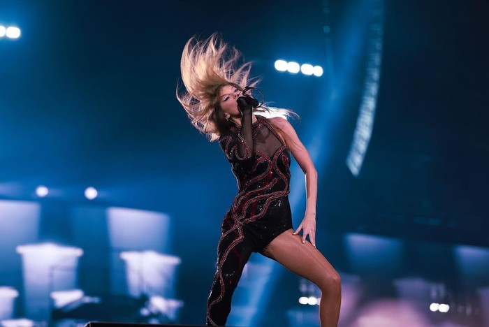 Taylor Swift Taylor Swift sukses menggelar 4 panggung The Eras Tour di Tokyo Dome sejak 7-10 Februari 2024.