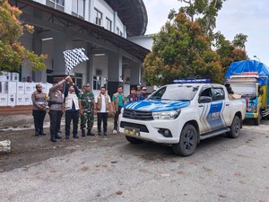 TNI-Polri Kawal Distribusi Logistik Pemilu ke Kuala Kampar dan Teluk Meranti