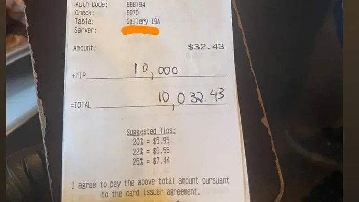 Wow! Pengunjung Ini Beri Uang Tip Rp 156 Juta untuk Pegawai Resto