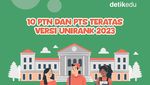 Infografis: 10 PTN dan PTS Terbaik di Indonesia Versi UniRank 2023