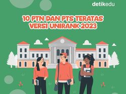 Infografis: 10 PTN dan PTS Terbaik di Indonesia Versi UniRank 2023