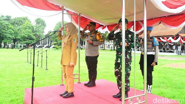 Apel pasukan gabungan di Banyuwangi untuk pengamanan pemilu