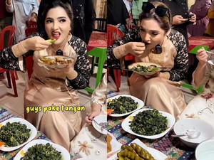 Ini Momen Ashanty Lahap Makan Makanan Ndeso di Pernikahan Suster Arsy
