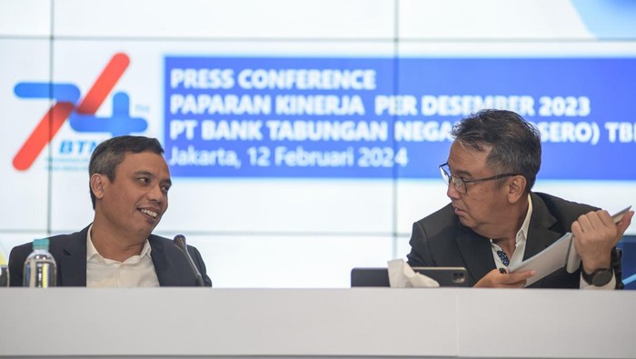 BTN Torehkan Kinerja Gemilang Tahun 2023 Sepanjang tahun 2023, BTN berhasil menorehkan kinerja gemilang dengan membukukan laba bersih sebesar Rp3,5 triliun naik 15% dibandingkan perolehan tahun 2022 yang sebesar Rp3,04 triliun.