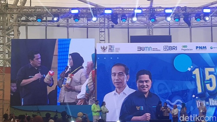 Erick Thohir Bertemu Ribuan Ibu-ibu Nasabah PNM Mekaar, Ada Apa?