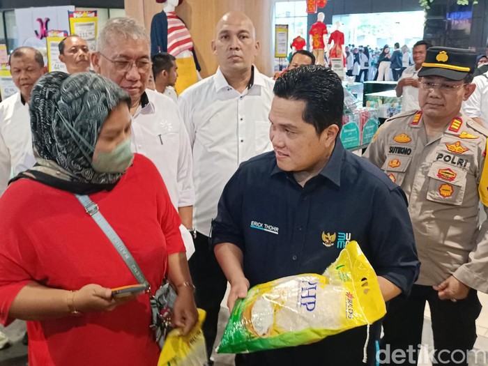 Erick Thohir Cek Stok Beras
