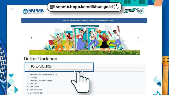 Ketentuan menyusun portofolio bidang olaharga dan seni untuk daftar SNBP-SNBT 2024