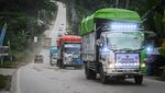 Penampakan Logistik Pemilu 2024 Tiba di Kawasan IKN