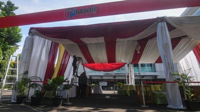 Intip Persiapan TPS Lokasi Presiden Jokowi Memilih