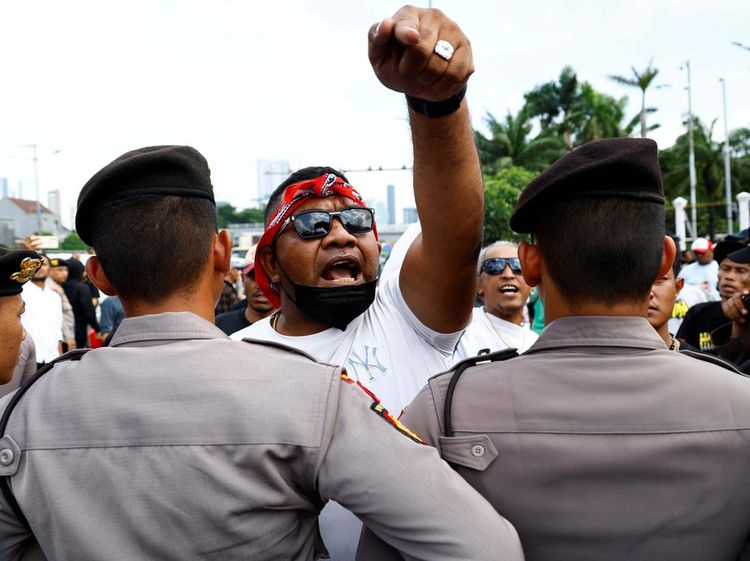 Potret Massa AMSI Demo Tolak Pemakzulan Jokowi