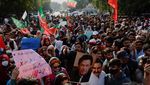 Ribuan Pendukung Mantan PM Pakistan Gelar Unjuk Rasa