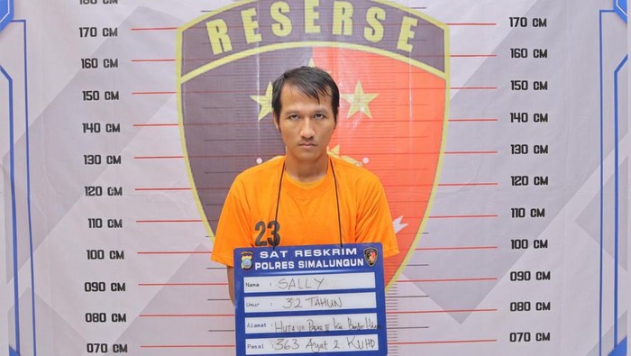 Satu pelaku pencurian di rumah warga di Simalungun ditangkap. (Dok Polres Simalungun)