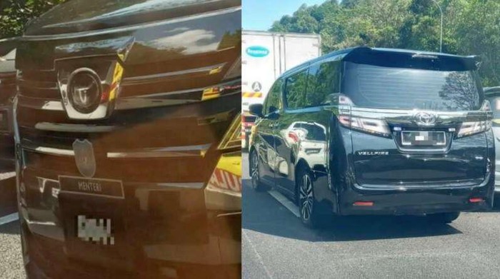 Toyota Vellfire menteri Malaysia mengekor ambulans saat jalanan macet