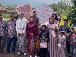 Viral Pernikahan di Garut Seserahannya Buket Uang Ukuran Jumbo