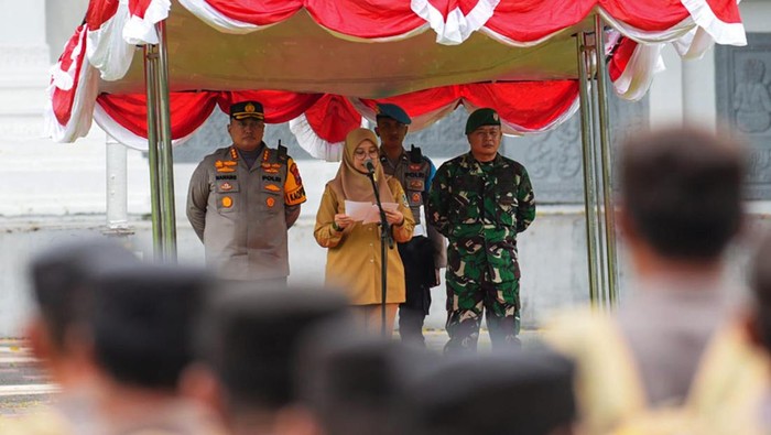 Apel Pergeseran Pasukan Jelang Pemilu di Banyuwangi Apel Pergeseran Pasukan Jelang Pemilu di Banyuwangi