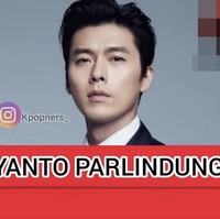 Bang Yanto Parlindungan alias Hyun Bin dari partai merah siap jadi anggota legislatif Indonesia. Jangan lupa, coblos nomor dua! Foto: dok. Instagram @kpopners_