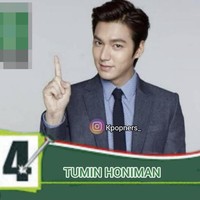 Ingat ya, coblos nomor empat. Lee Min Ho udah cocok banget nih jadi anggota DPR. Foto: dok. Instagram @kpopners_