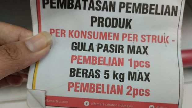 Beli Beras di Mini Market Dibatasi