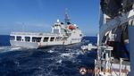 Detik-detik Kapal Filipina Dipepet Kapal China di Laut China Selatan