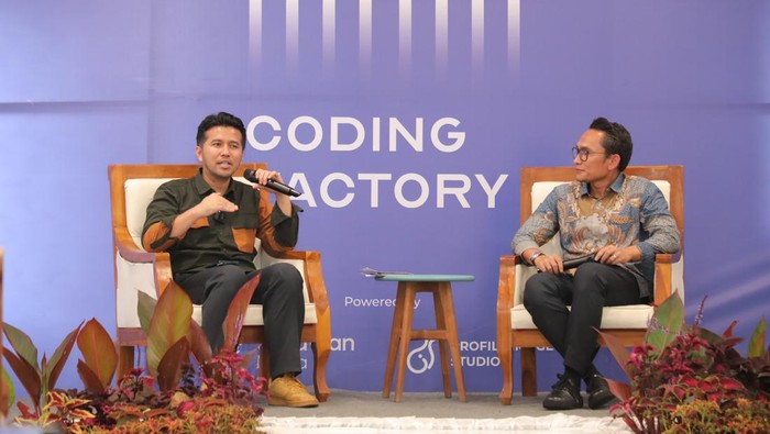 Emil Dardak saat resmikan Coding Factory KEK Singhasari di hari terakhir menjabat sebagai Wagub Jatim.